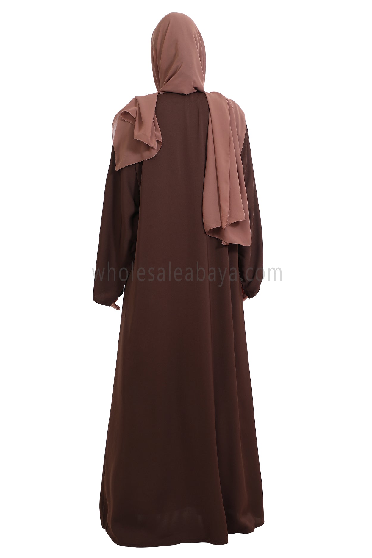 Front Open Nida Abaya with Buttons