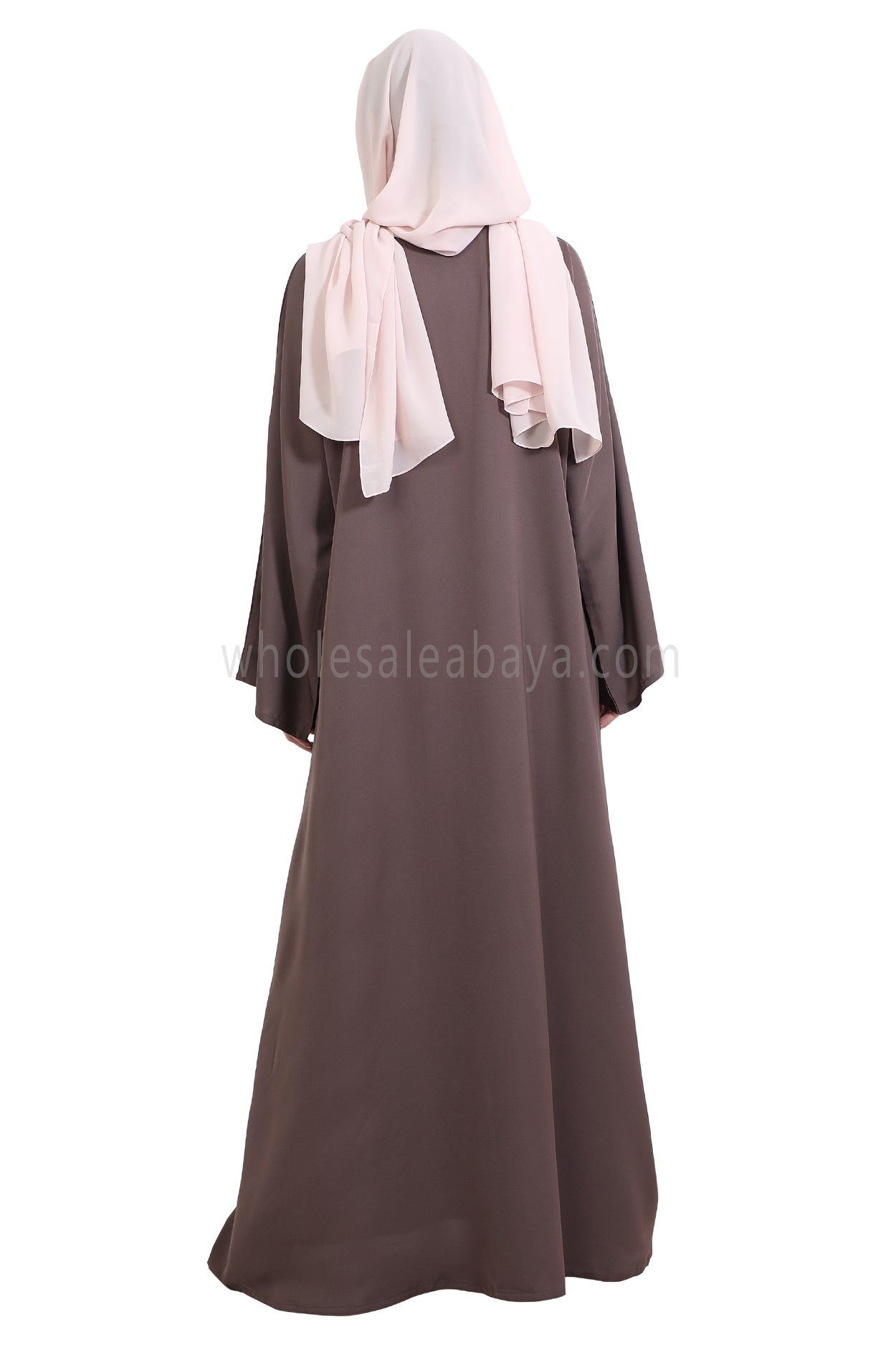 Front Open Nida Abaya with Buttons