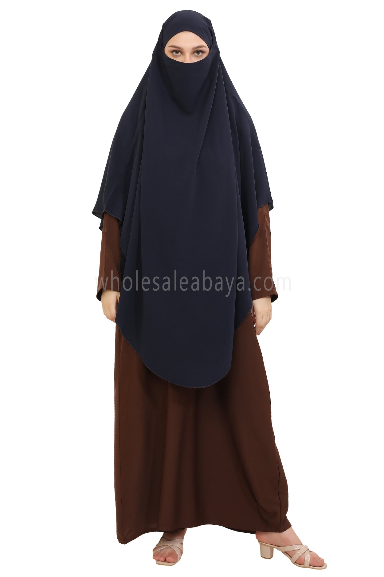 Free Size Premium Khimar Royal Navy Blue 50041