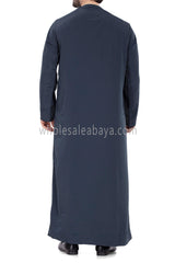 Men's Premium Emirati Thoube  With Zip and Prussian Blue