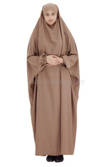 2 piece Jilbab With Naqaab C-9 Caramel Brown