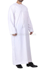 Ready to Buy Men's Premium Omani Thoube with Detachable Tassel 90008 T  C-1 White - Pack