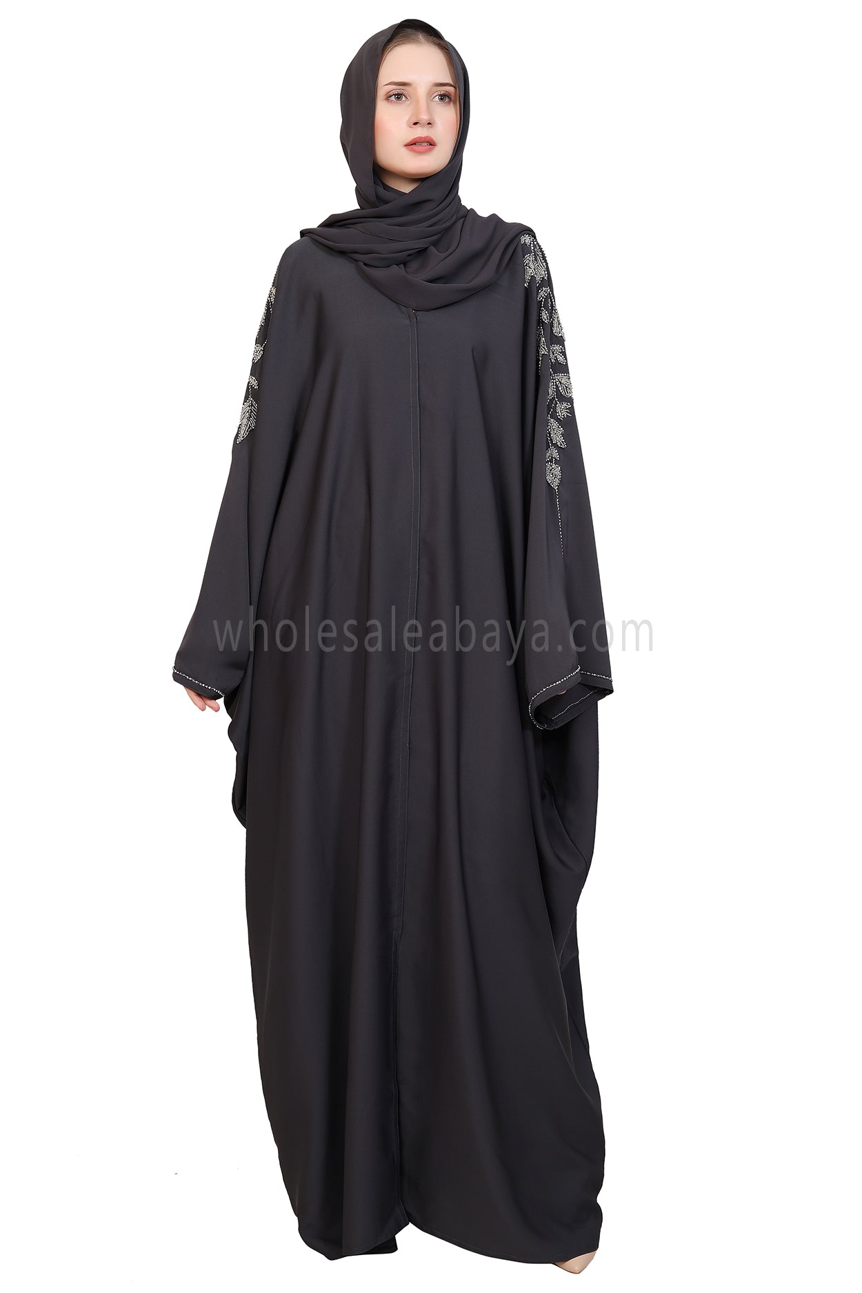 Open Butterfly Style With Leaf  Handwork