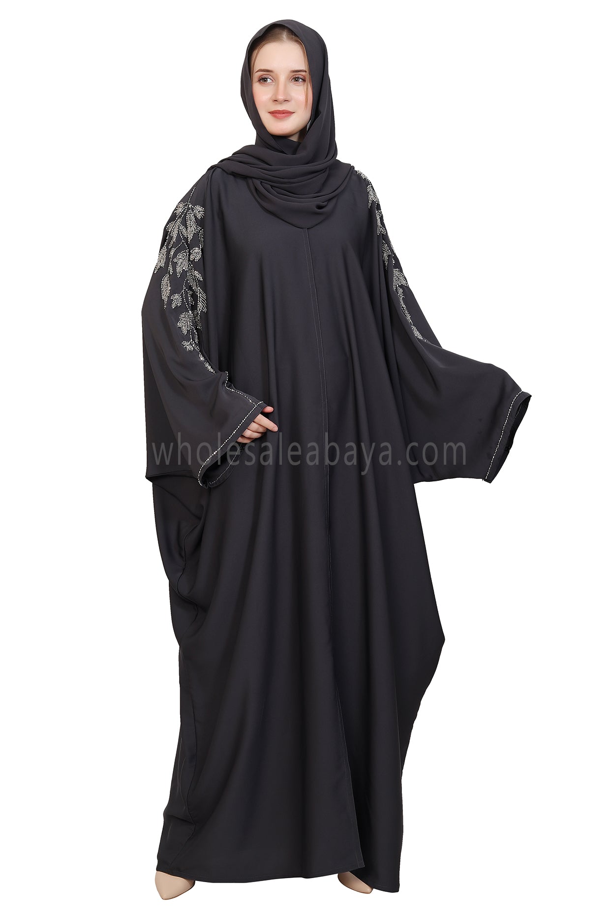 Open Butterfly Style With Leaf  Handwork