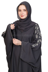 Open Butterfly Style With Leaf  Handwork