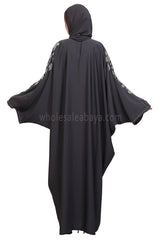 Open Butterfly Style With Leaf  Handwork