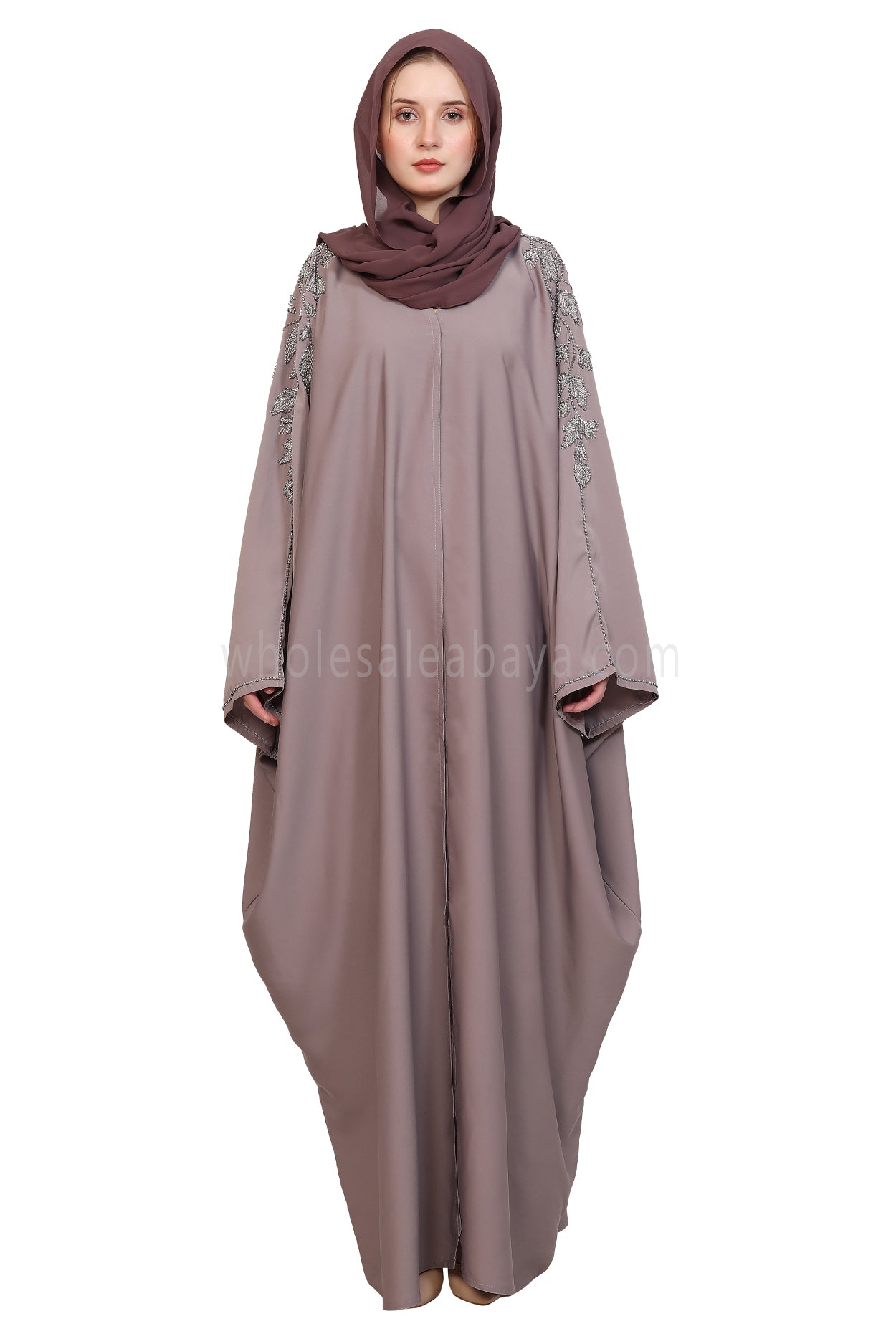 Open Butterfly Style With Leaf  Handwork