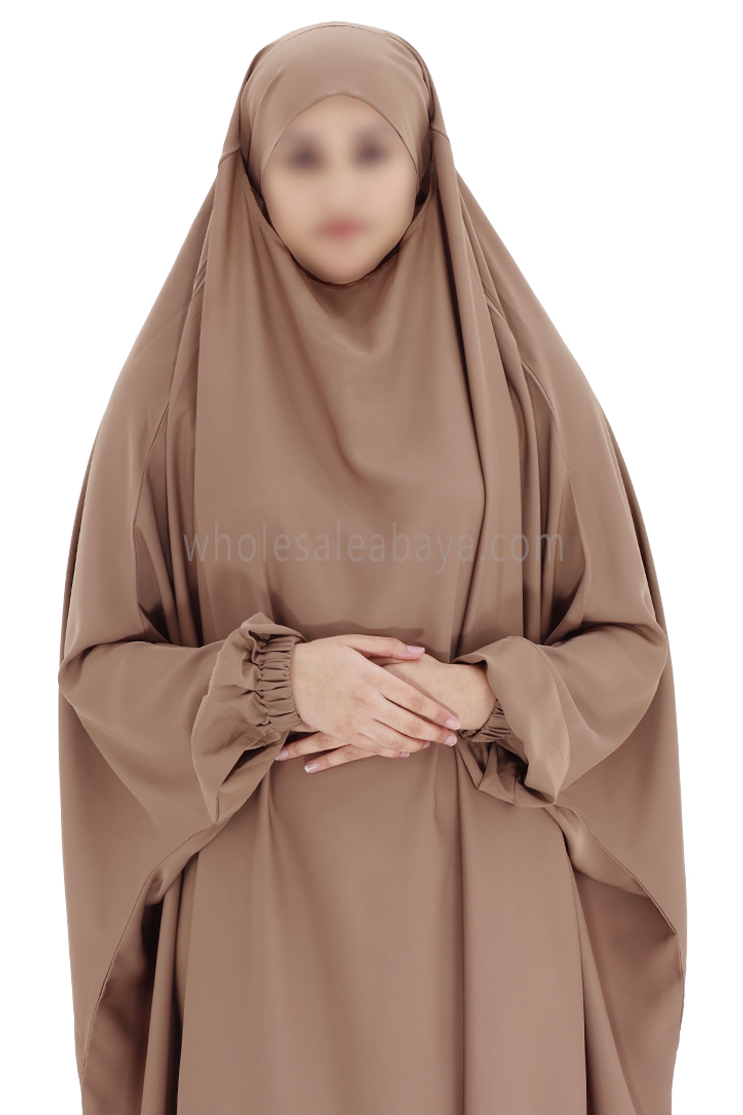 2 piece Jilbab With Naqaab C-9 Caramel Brown