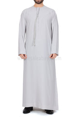 Ready to Buy Men's Traditional Emarati Style Thoube 90008 ER Zibda  White - Pack