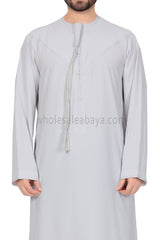 Ready to Buy Men's Traditional Emarati Style Thoube 90008 ER Zibda  White - Pack