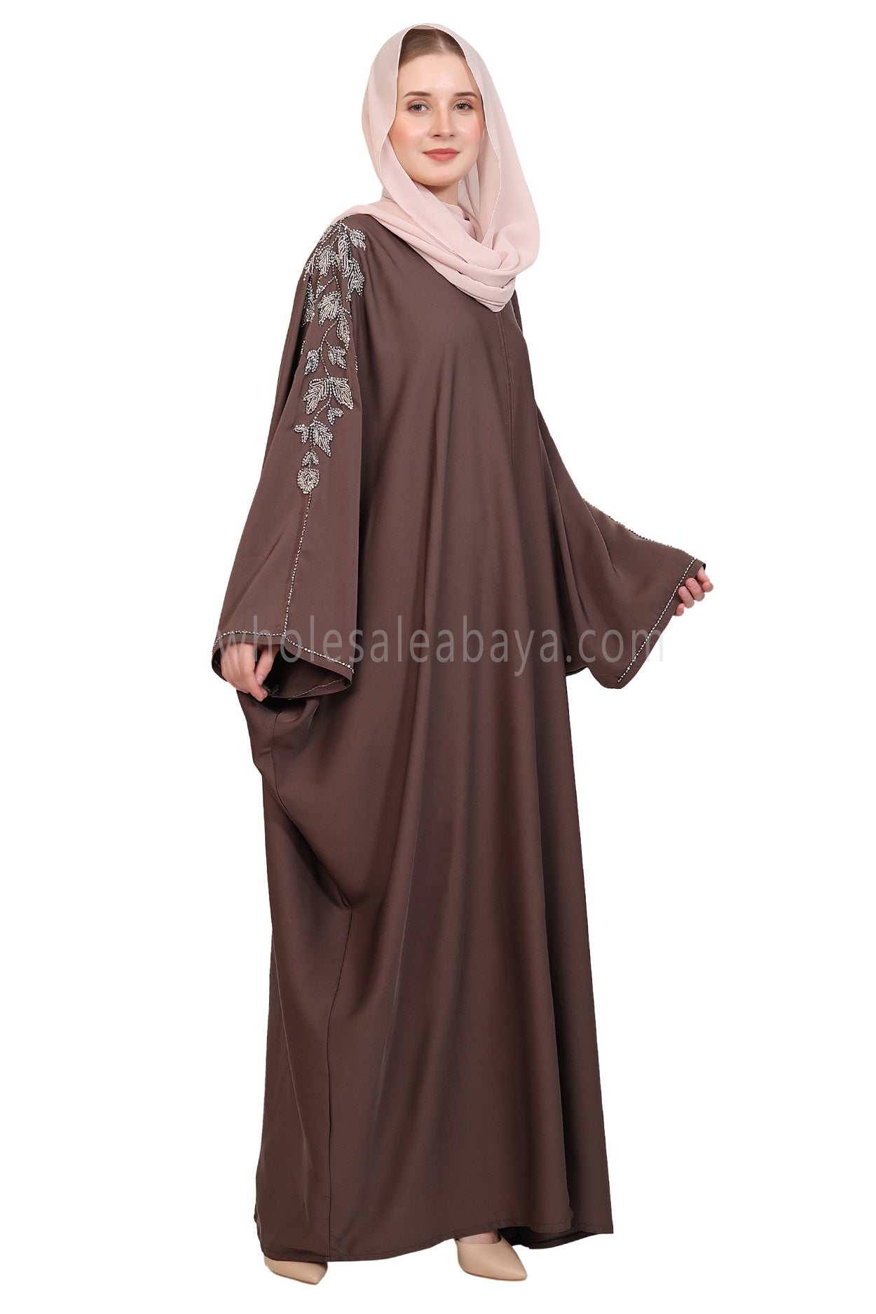 Open Butterfly Style With Leaf  Handwork