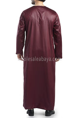 Men's Premium Quality Omani Style Thoube 90008 C6 Burgundy