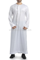 Men's Traditional Emarati Style Thoube 90008 T White