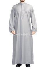 Men's Plain Collar Thoube Light Grey Colour