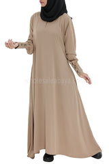 Women's Umbrella Abaya with Cuffed Sleeves