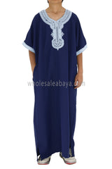 Boy's Moroccan Thoube Navy Blue