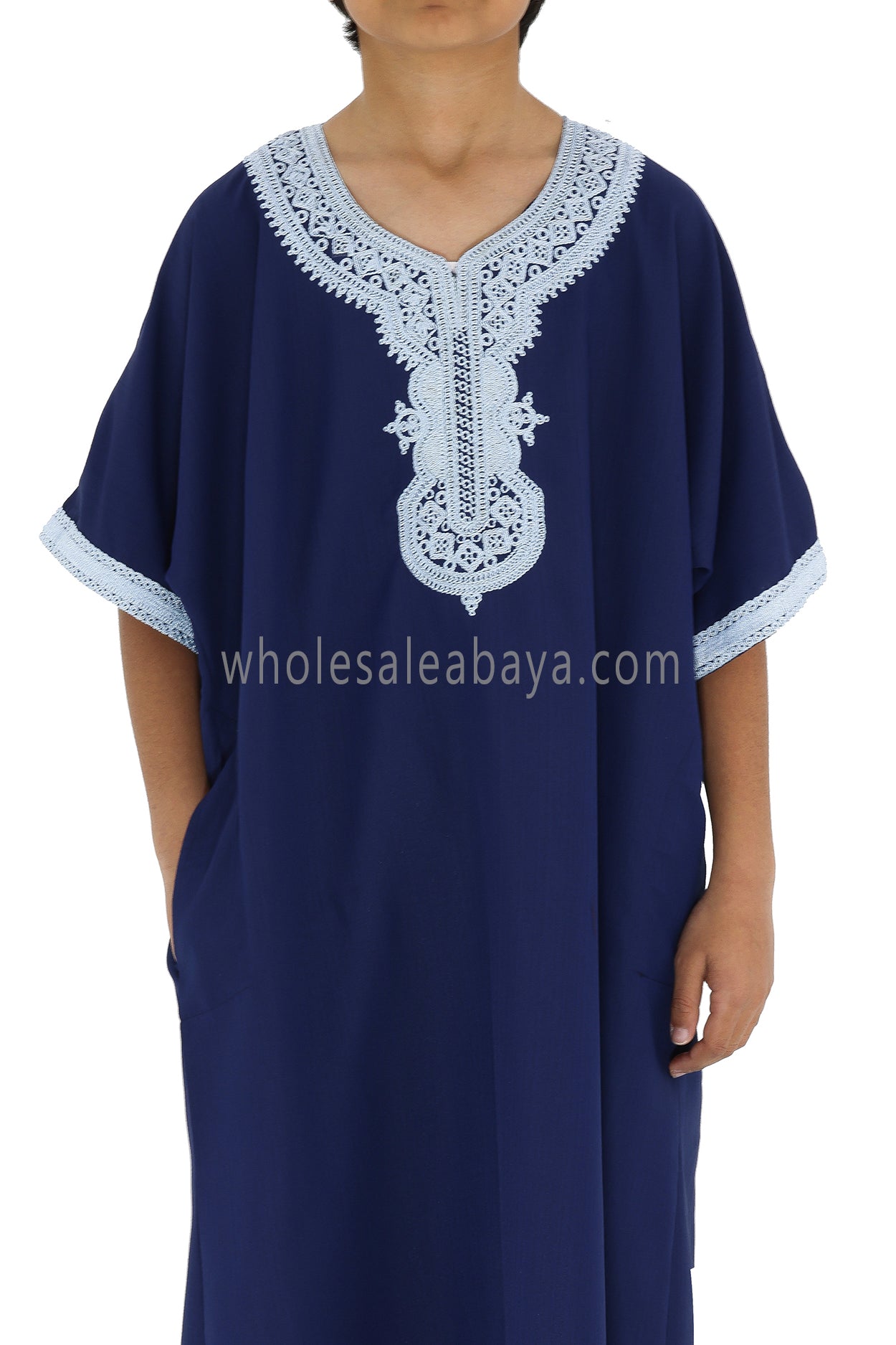 Boy's Moroccan Thoube Navy Blue