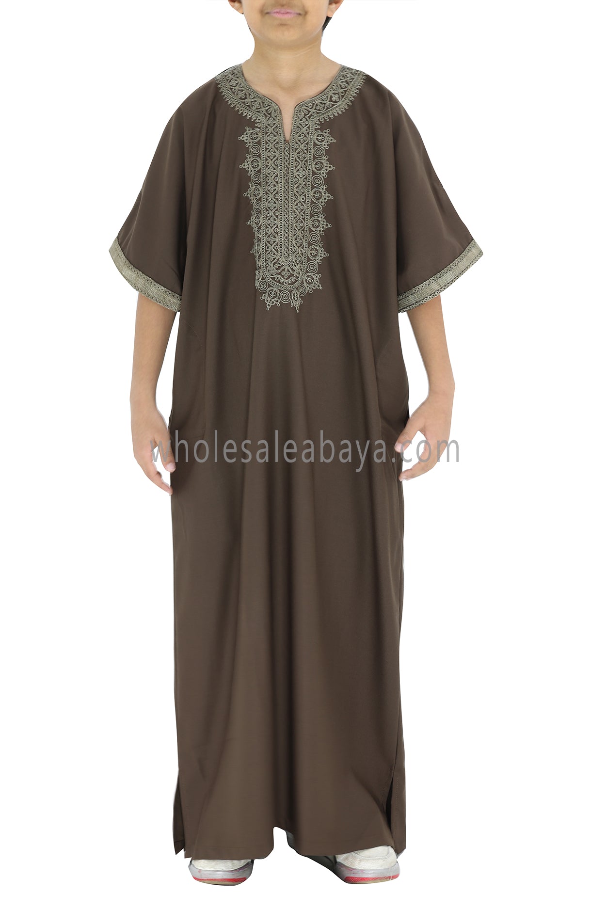 Boy's Moroccan Thoube Brown