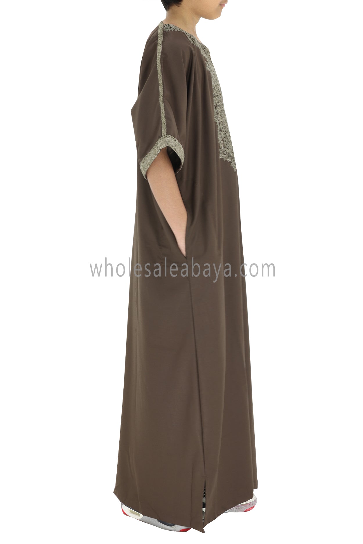 Boy's Moroccan Thoube Brown
