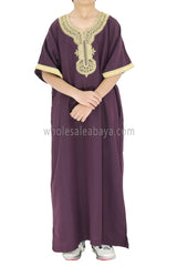 Boy's Moroccan Thoube Burgundy
