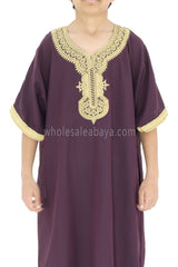 Boy's Moroccan Thoube Burgundy