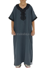 Boy's Moroccan Thoube Dark Grey