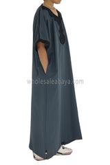 Boy's Moroccan Thoube Dark Grey