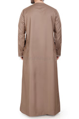 Premium Embroidered Omani Tassel  Caramel Brown