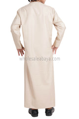Boy's Omani Thoube With Designer Embroidery and Tassel