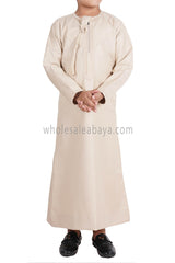 Boy's Omani Thoube With Designer Embroidery and Tassel