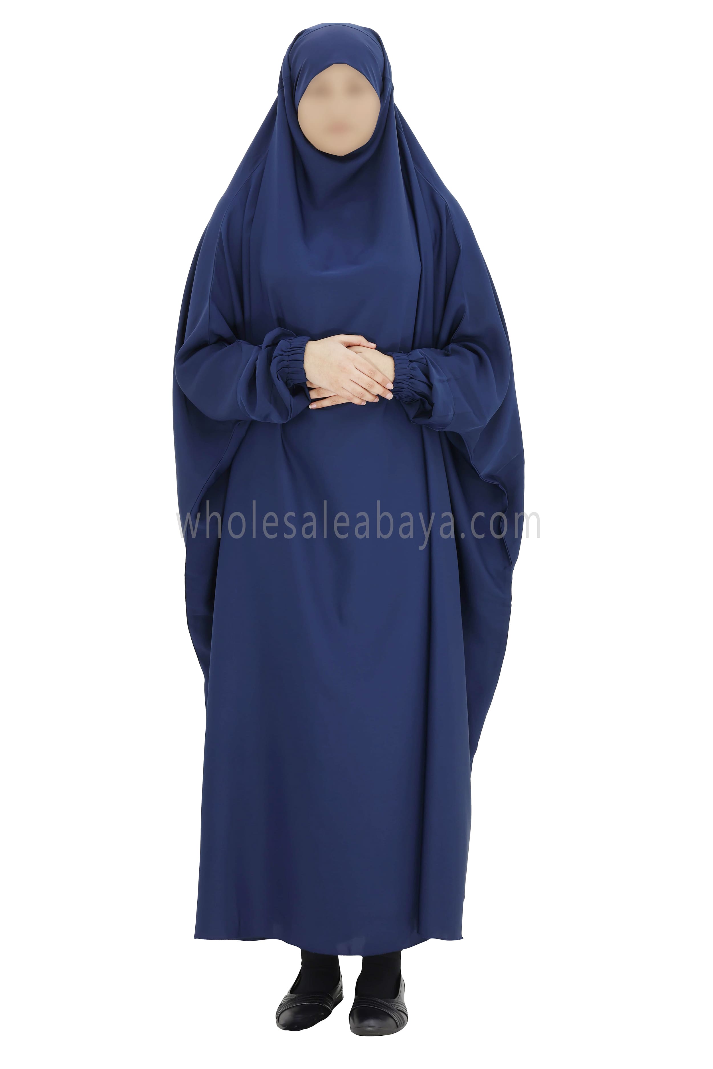 2 piece Jilbab With Naqaab  Blue