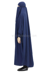 2 piece Jilbab With Naqaab  Blue