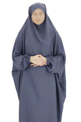 2 piece Jilbab With Naqaab Charcoal Grey