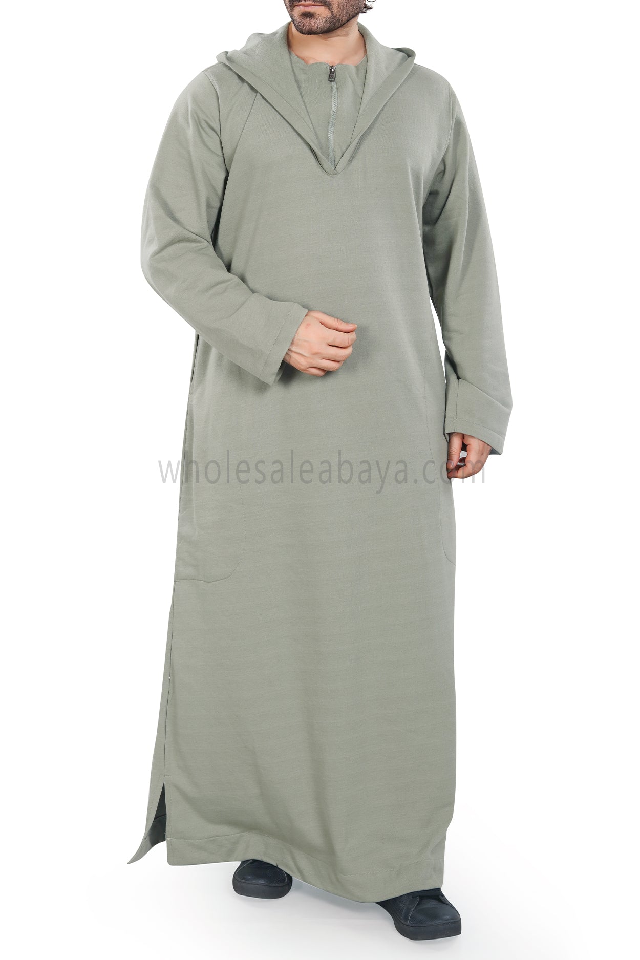 Men's Winter Hoodie Thoube 90016 Light Green