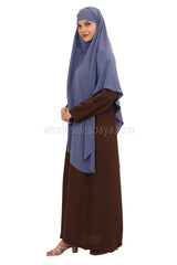 Free Size Premium Khimar Lavender Blue