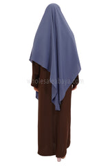 Free Size Premium Khimar Lavender Blue