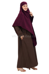 Free Size Premium Khimar Maroon