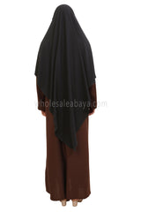 Free Size Premium Khimar Dark Charcoal
