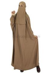 2 piece Jilbab With Naqaab C-9 Caramel Mocha