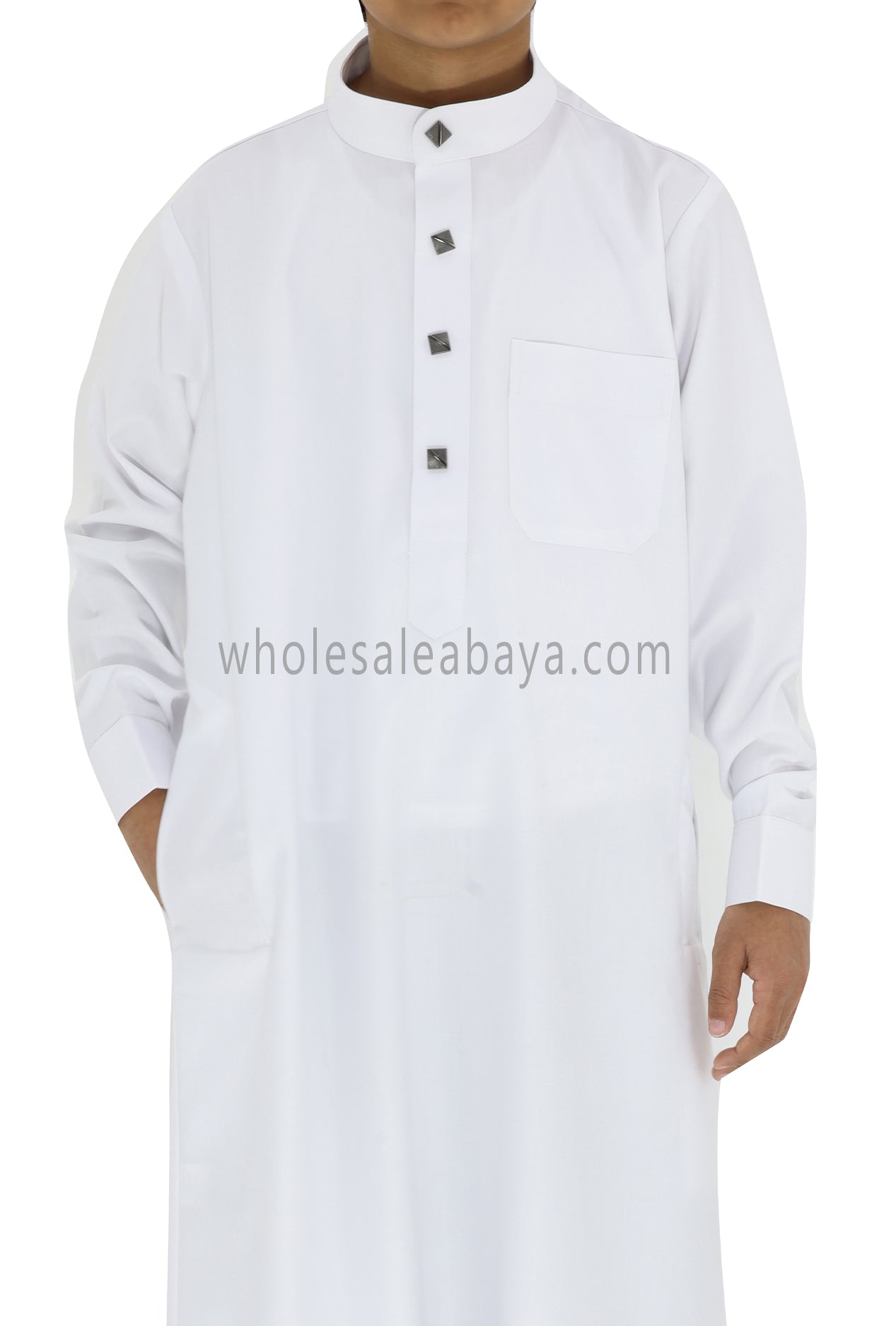 Boy's Designer Buttons Collar Thoube