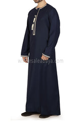 Embroidered Omani Thoube 90049  RL10  Navy