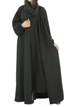 Fukro Abaya Cota Black -   30244