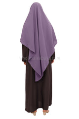 Free Size Premium Khimar Lilac Grey