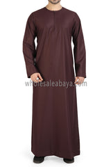 Men's Omani Style Thoube 90008 RL7 Burgundy