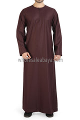 Men's Omani Style Thoube 90008  RL7  Burgundy