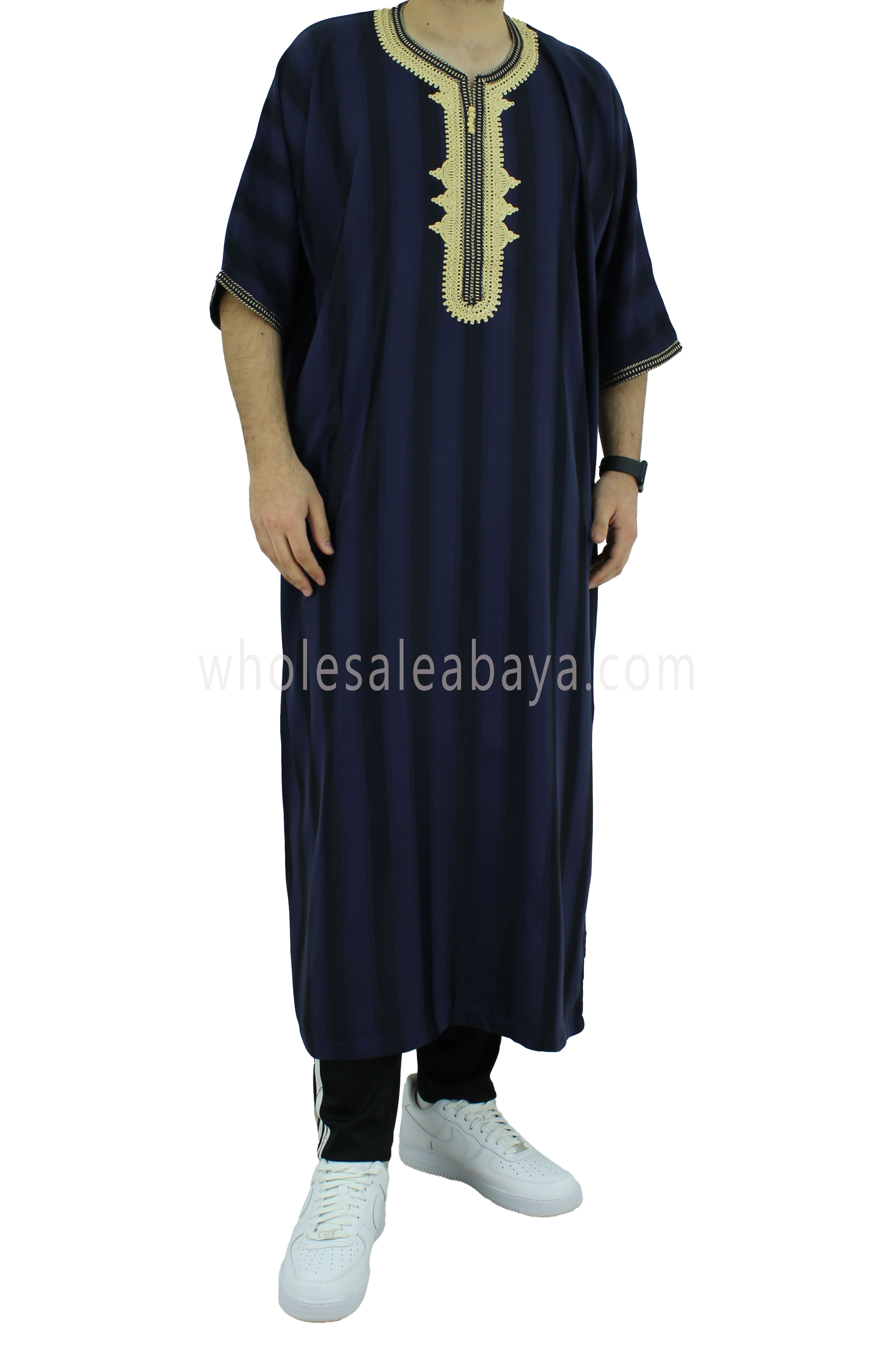 Moroccan Stripped  Thoube Half Sleeve 90040