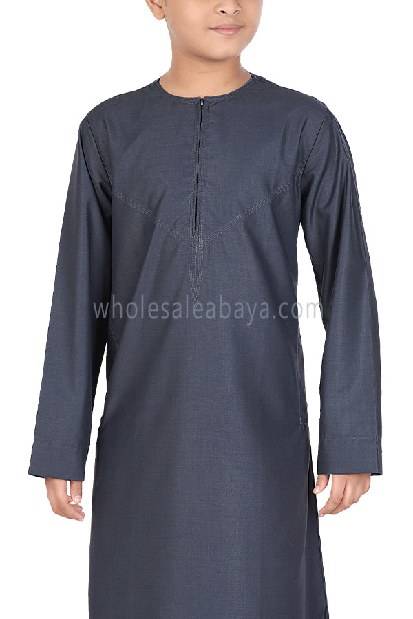 Omani Style Boy's Thoube 10008  RL16  Grey