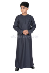 Omani Style Boy's Thoube 10008  RL16  Grey