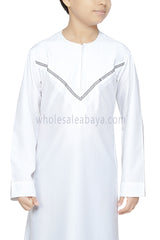 Designer Omani Style Zip Thoube 10018