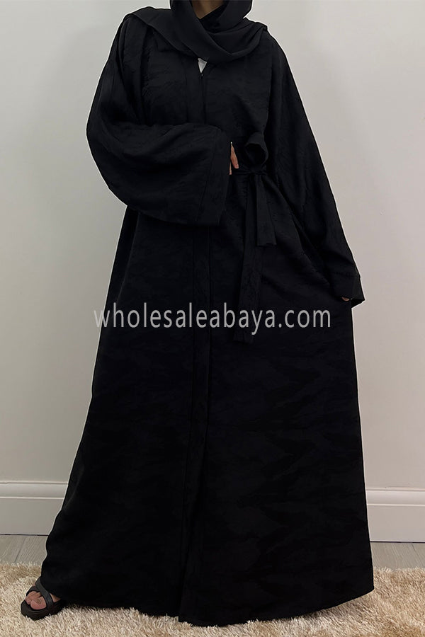 Classic Jacquard Abaya 30051